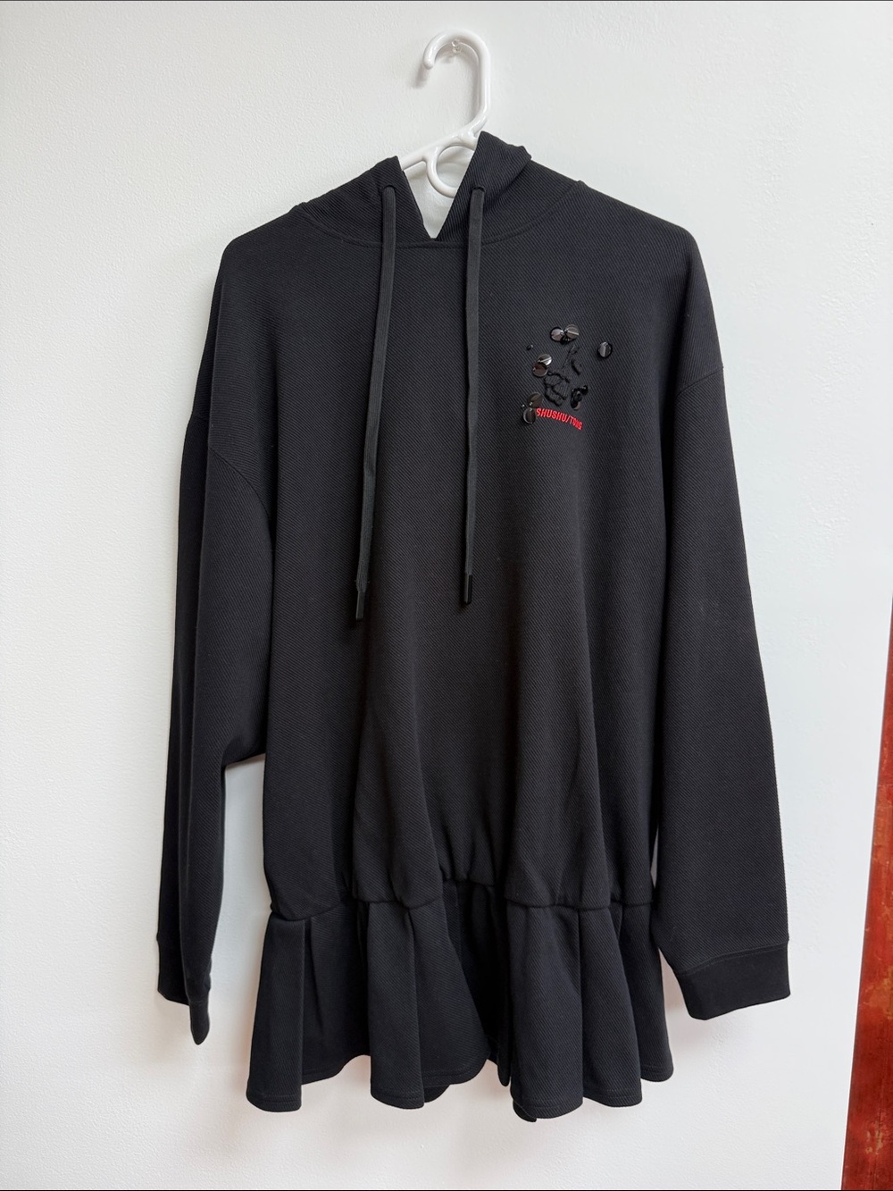 Shushu/Tong black hoodie tunic dress size 6